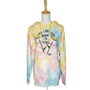 BSR By Samii Ryan Tie Dye Want You Daisy Hoodie Pastel Sizes Small And Medium